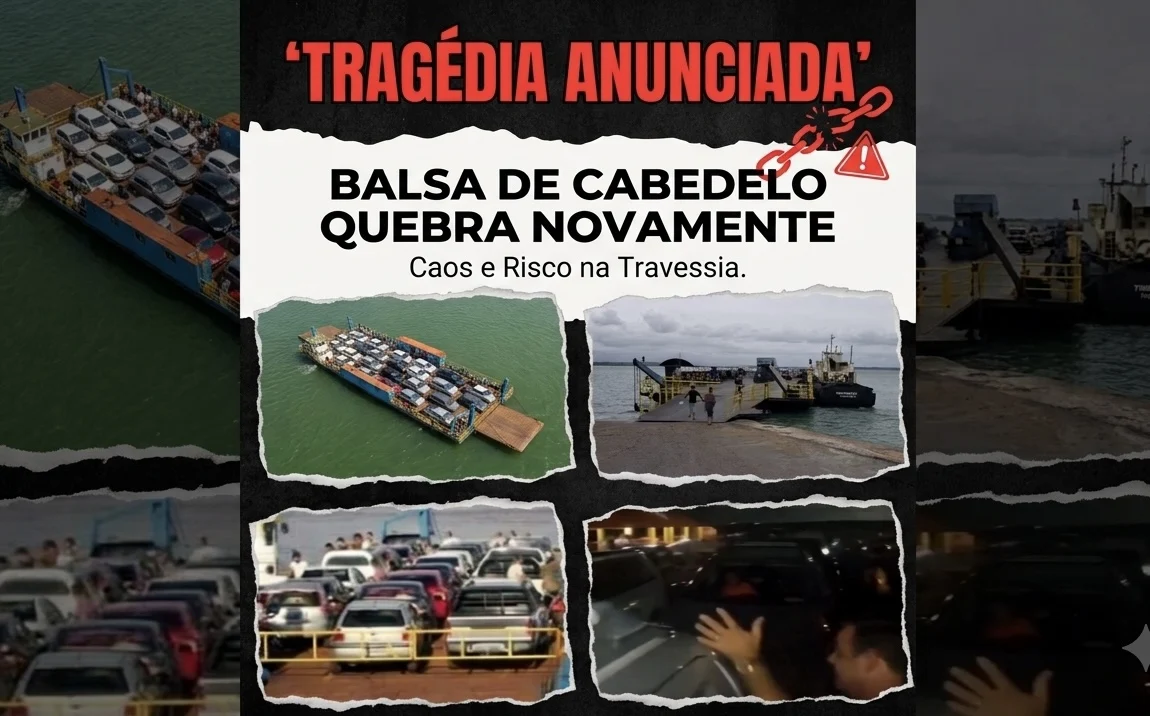 Balsa Cabedelo-Costinha Quebra de Novo: Passageiros Ficam à Deriva em Rio Paraíba, Relembre Falhas Anteriores