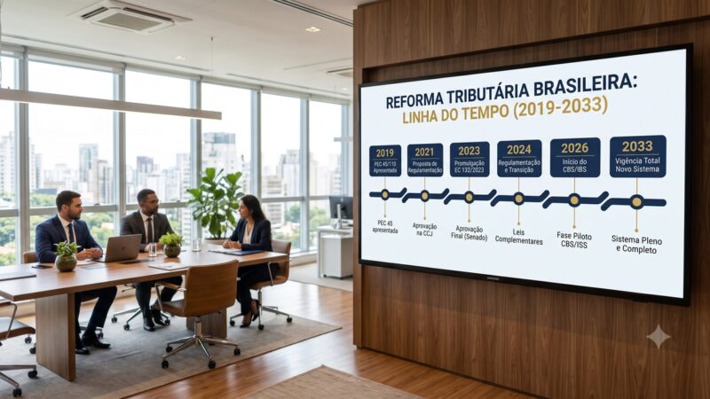 Reforma tributária orienta empresas com linha do tempo