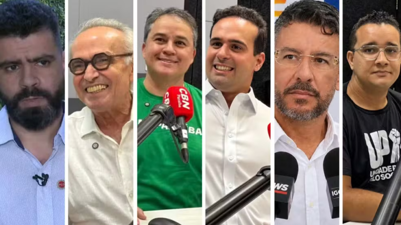 Eleições 2026: confira a agenda dos candidatos ao governo da PB nesta quarta em JP e CG