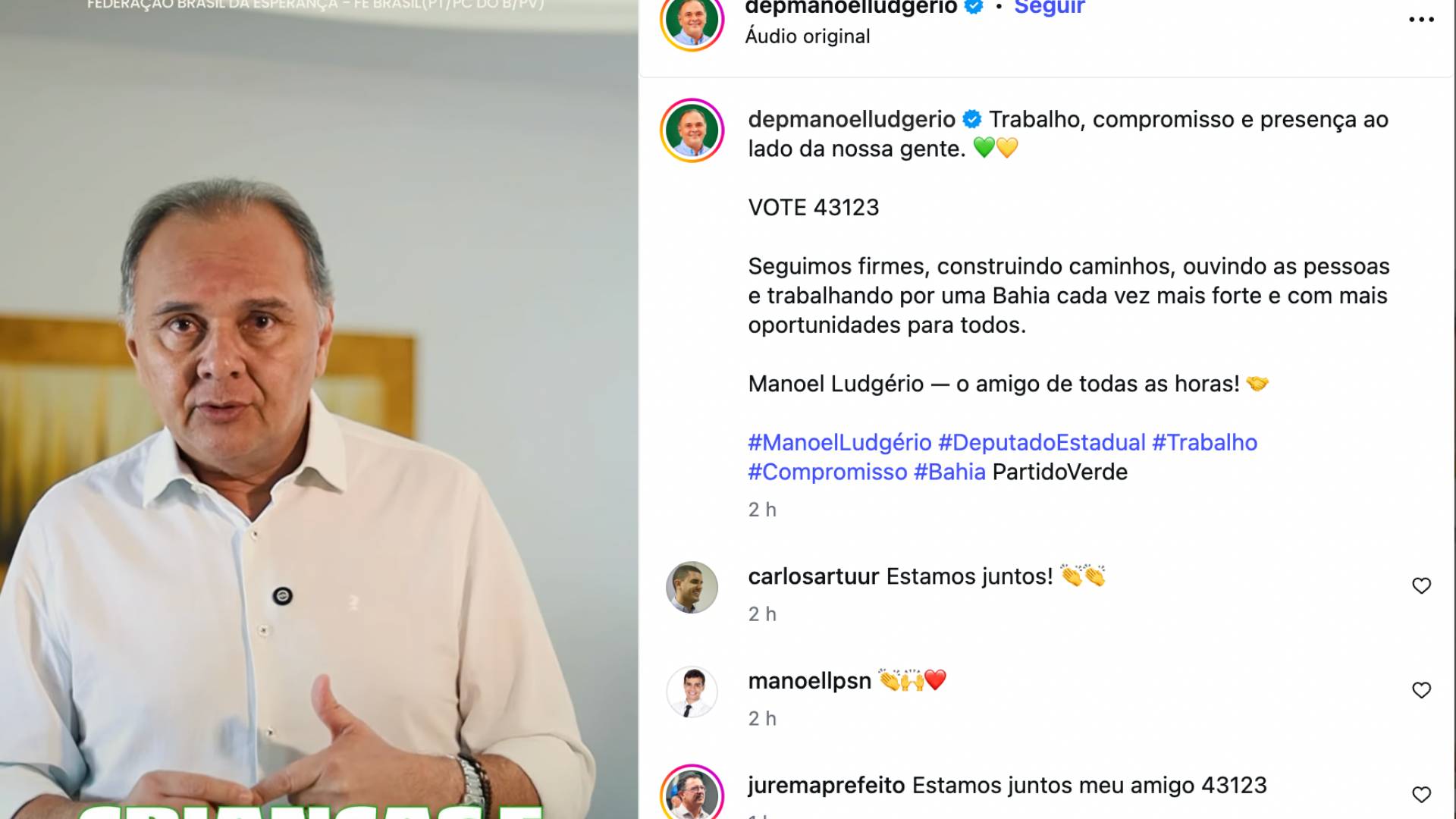 A surpreendente gafe eleitoral que está agitando as redes na Paraíba: candidato pede votos aos paraibanos para fortalecer um estado vizinho