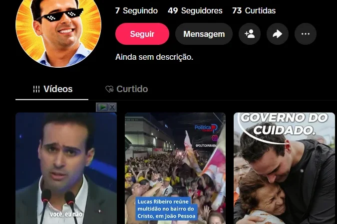 TRE-PB Ordem Surpresa: TikTok é obrigado a retirar vídeo apócrifo contra Cícero Lucena em 24h sob multa pesada