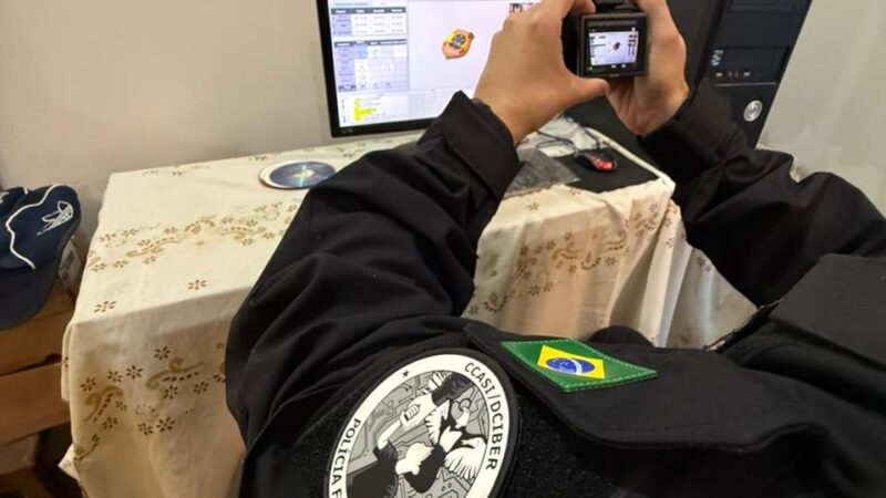 Polícia Federal efetua prisão em flagrante de investigado por armazenamento digital de material de abuso sexual infantojuvenil em Monteiro, Paraíba, durante operação