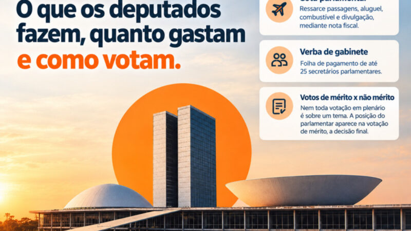 Verba de gabinete é o maior gasto de um parlamentar