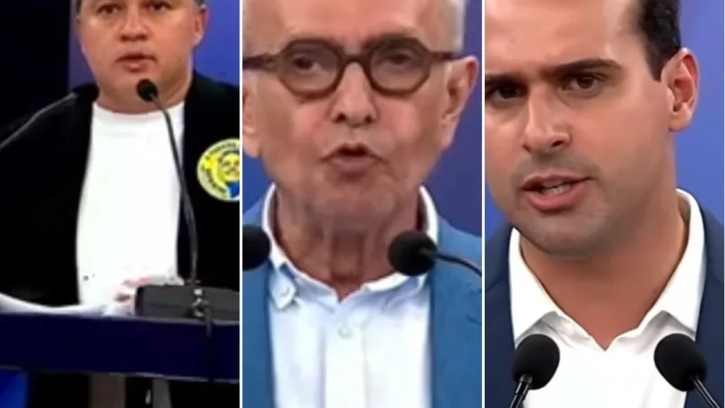 Lucas e Efraim trocam farpas sobre agricultura e água no debate; Cícero mira folha de pagamento do Estado
