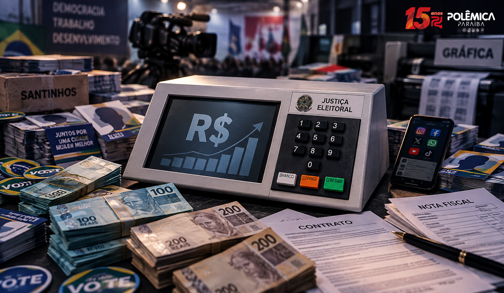 Paraíba: Eleições 2026 já movimentaram R$ 113 milhões em despesas