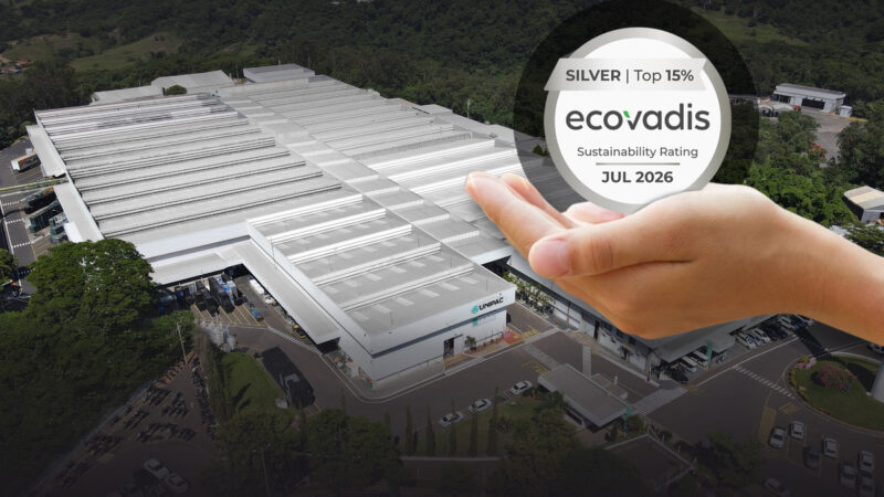 Unipac reafirma reconhecimento Prata na EcoVadis