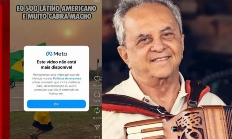 Instagram remove vídeo em que Flávio José manifesta apoio a Lula