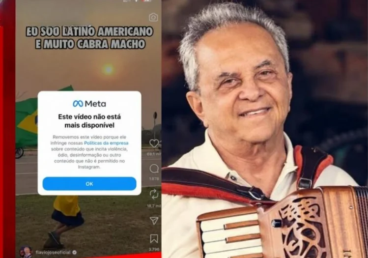 Instagram remove vídeo em que Flávio José manifesta apoio a Lula