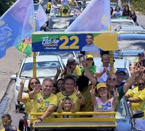 Bloquinho do 22: Apoiadores de Flávio Bolsonaro promovem evento em João Pessoa com Alfredo Gaspar antes do 2º turno