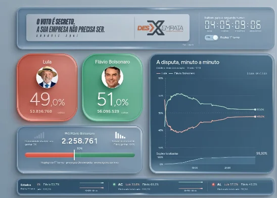 Plataforma “Desempata” do WSCOM Promete Prever Resultado do 2º Turno das Eleições Presidenciais em 30 Minutos, com 92% de Confiança