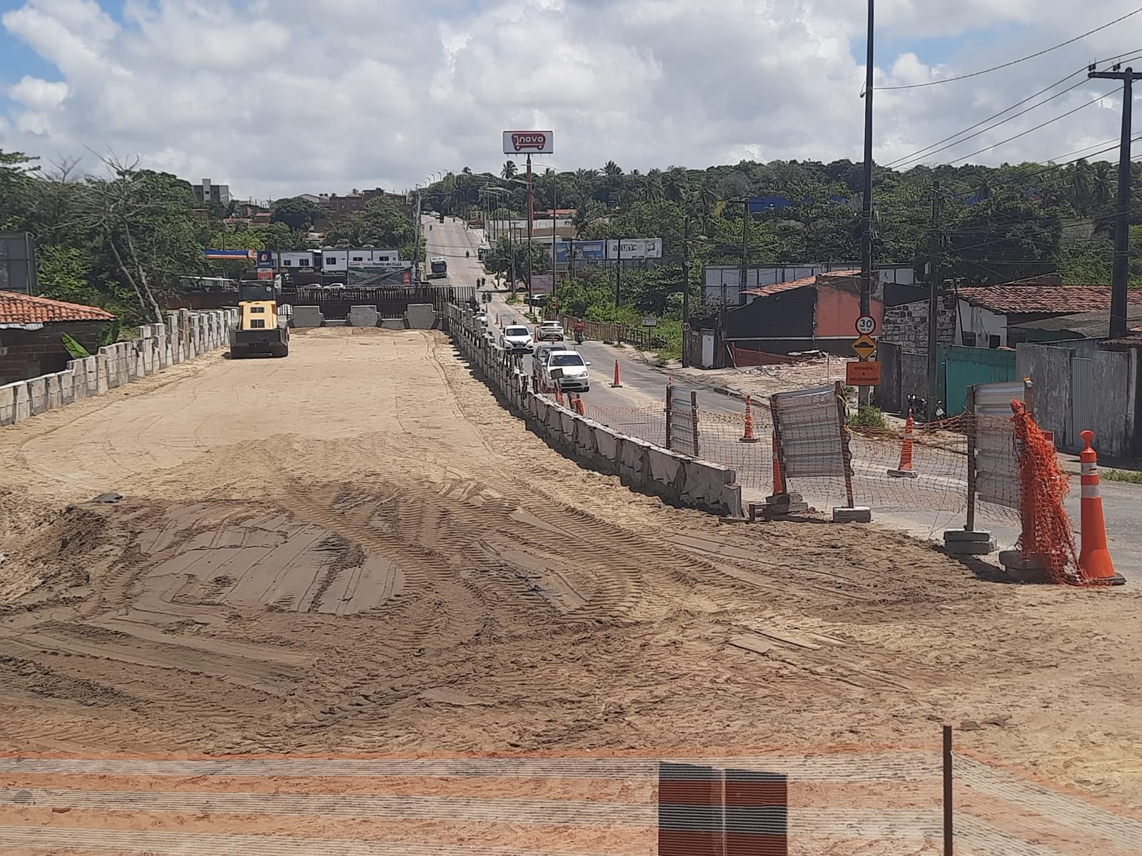 Trânsito na ladeira Mangabeira/Valentina será bloqueado para instalação de vigas em ponte sobre o Rio Cuiá